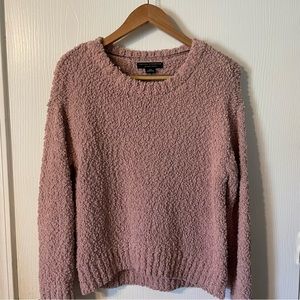 Sanctuary: Social Standard Boxy Pink Popcorn Pullover Sweater